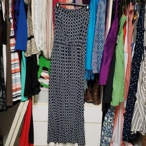 Navy and white maxi